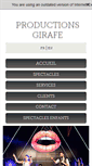 Mobile Screenshot of productionsgirafe.com